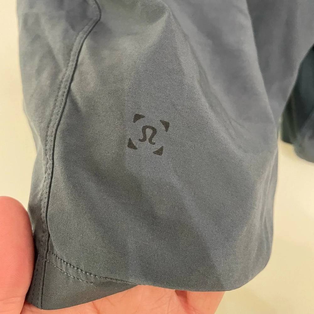 Lululemon THE Athletic Linerless 9” Shorts Men’s Sz S Blue Gym Training Flawed
